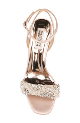 Blush | Clara Embellished Strap Evening Shoe