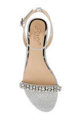 Silver | Daria Pearl and Crystal Flat Sandals