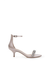 Champagne | Dash Ankle Strap Kitten Heel