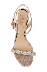 Rosegold | Dee Pearl and Crystal High Block Heels