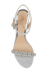Silver | Dee Pearl and Crystal High Block Heels