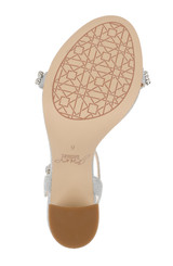 Silver | Dee Pearl and Crystal High Block Heels