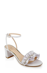 Light Lilac | Desirie Ruffle Block Heel Sandal