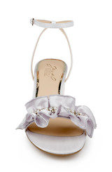 Light Lilac | Desirie Ruffle Block Heel Sandal