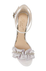 Light Lilac | Deva Ruffle High Block Heel