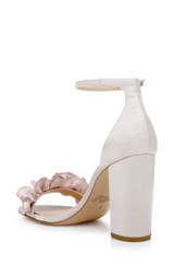 Pastel Pink | Deva Ruffle High Block Heel