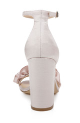 Pastel Pink | Deva Ruffle High Block Heel