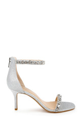 Silver | Dustyn Ankle Strap Sandal