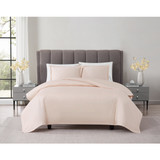 Blush | Cotton Sateen Blush 3 Piece Duvet Set Alt 1