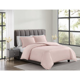 Blush | Cotton Sateen Blush 3 Piece Duvet Set Alt 2
