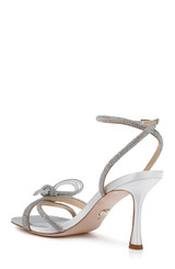 White Clear | Effie Strappy Bow Stiletto Heels