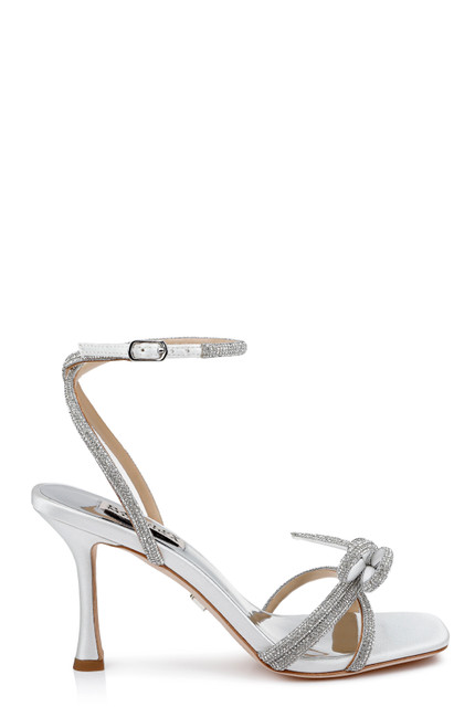 White Clear | Effie Strappy Bow Stiletto Heels
