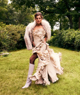 Natural | Yoshi Faux Feather Fur Jacket