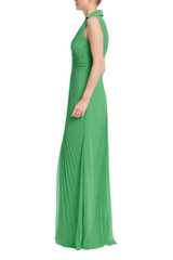 Green | Emerald Radiance Pleated Gown Side