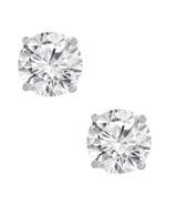 White Gold | Diamond Stud Earrings Front