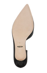 Black | Fabia II Kitten Heels with Crystal Buckle