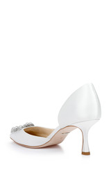 Soft White | Fabia D’Orsay With Crystal Buckle