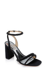 Black | Feisty II Pearl Block Heel