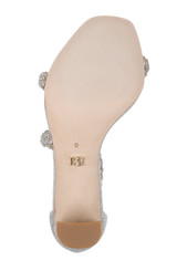 Silver | Fenix Braided Rhinestone Block Heels