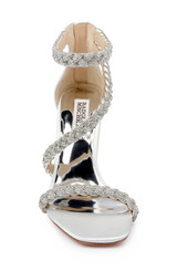 Soft White | Fenix Braided Rhinestone Block Heels