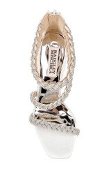 Soft White | Fenix Braided Rhinestone Block Heels