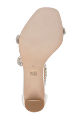 Soft White | Fenix Braided Rhinestone Block Heels