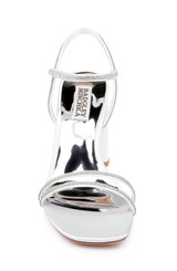 Soft White | Firey Bejeweled Block Heel Sandal