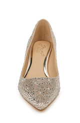Champagne | Frenchie Wide Width Pointed Toe Kitten Heel