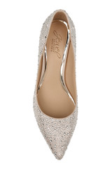 Champagne | Frenchie Wide Width Pointed Toe Kitten Heel