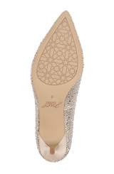 Champagne | Frenchie Wide Width Pointed Toe Kitten Heel