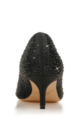 Black | Frenchie Pointed Toe Kitten Heel