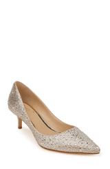 Champagne | Frenchie Pointed Toe Kitten Heel