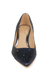Navy | Frenchie Pointed Toe Kitten Heel