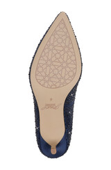 Navy | Frenchie Pointed Toe Kitten Heel