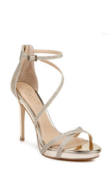 Gold | Galen Platform Glitter Evening Shoe