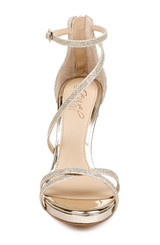 Gold | Galen Platform Glitter Evening Shoe