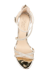 Gold | Galen Platform Glitter Evening Shoe