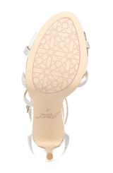 Silver | Galen Platform Glitter Evening Shoe