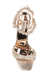 Champagne | Galia Crystal Ankle Strap Evening Shoe