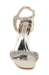 Soft White | Galia Crystal Ankle Strap Evening Shoe