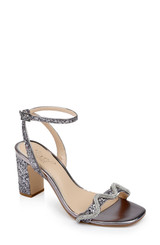 Smoke | Gem Glitter Block Heel Sandal