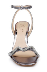 Smoke | Gem Glitter Block Heel Sandal