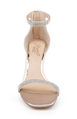 Champagne | Genny Curvy Heel Sandal