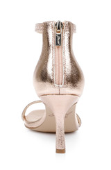 Rose Gold | Genny Curvy Heel Sandal