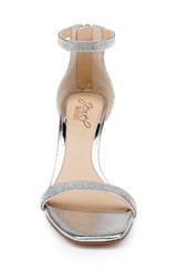 Silver | Genny Curvy Heel Sandal