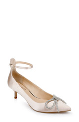 Champagne | Geranium Kitten Heel Pump