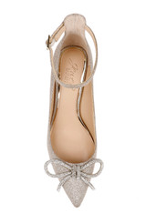 Light Gold | Geranium Kitten Heel Pump