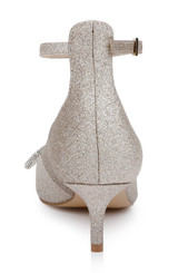 Light Gold | Geranium Kitten Heel Pump