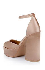 Almond Nude | Giada Round Toe Platform