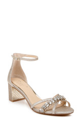 Light Gold | Giona Embellished Evening Shoe